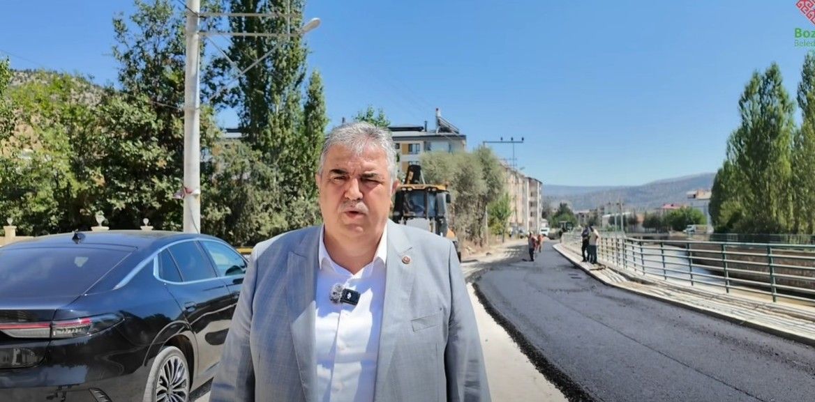 Bozkır merkezde asfalt çalışmaları tamamlandı