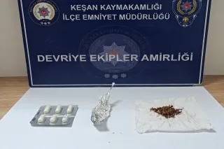 Keşan’da narkotik operasyonu: 2 gözaltı
