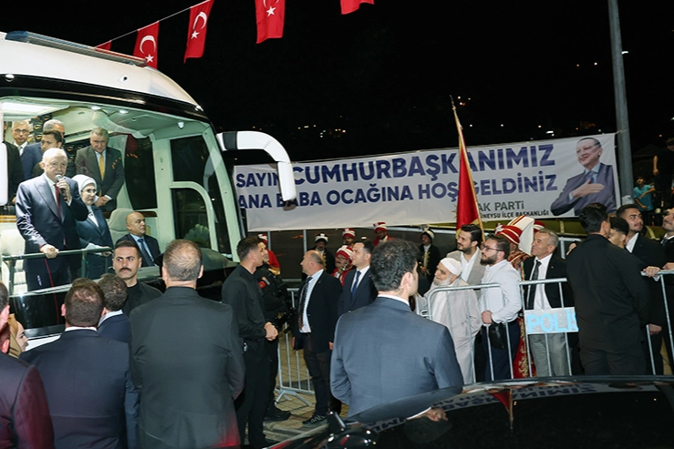 Cumhurbaşkanı Erdoğan baba ocağı Rize’de