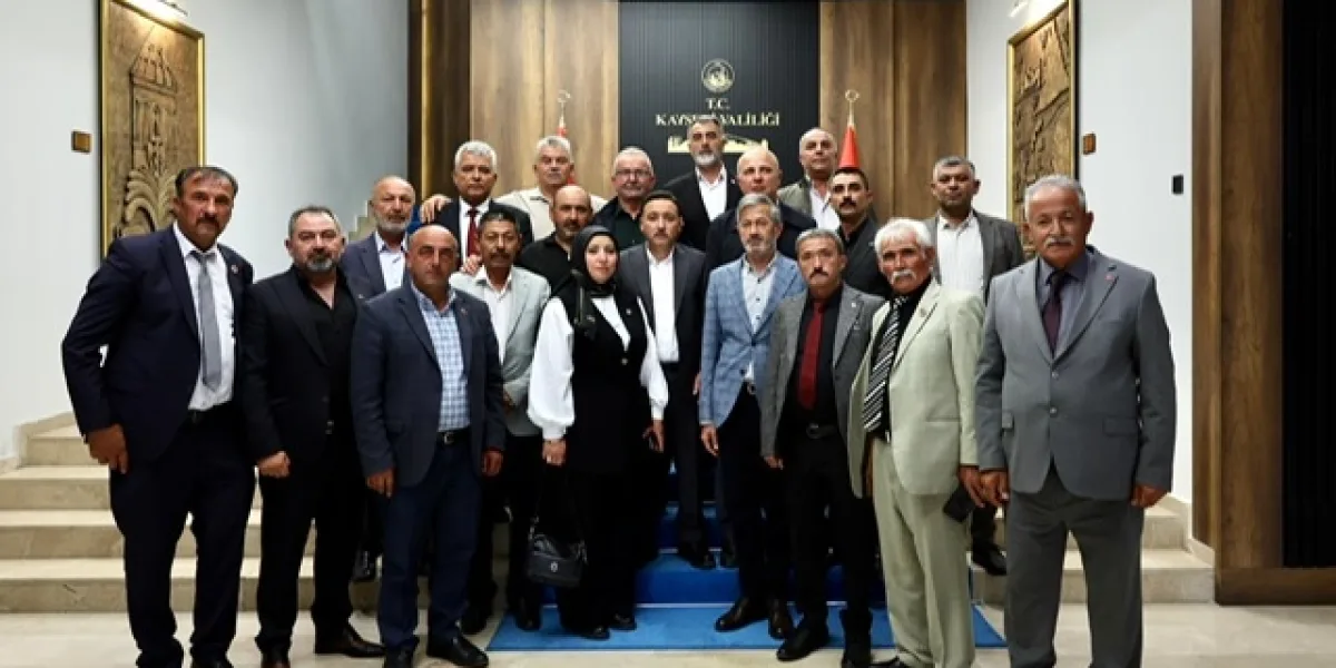 Kayseri'de kurumlar ve muhtarlar aynı masada
