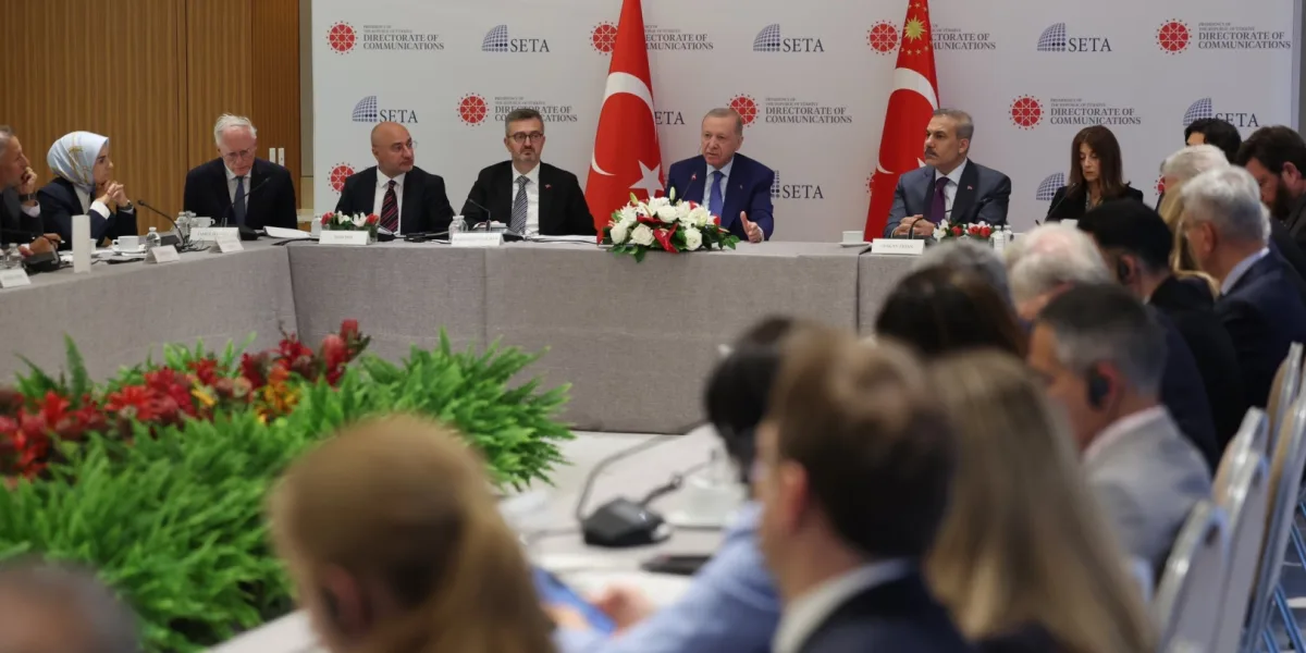 Cumhurbaşkanı Erdoğan, New York’ta ABD’li düşünce kuruluşu temsilcileriyle buluştu