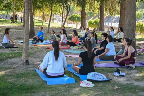 Bornova'da kadınlar sağlık ve huzur için bir araya geldi
